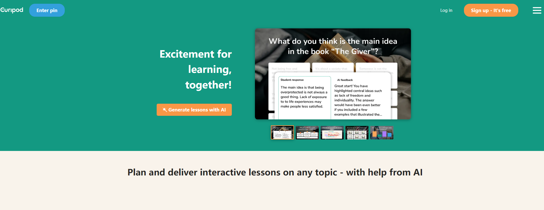 This AI tool for educators and students can help them create more interactive lectures and presentations