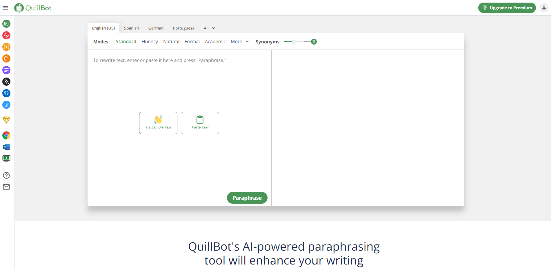 QuillBot, renowned for its advanced paraphrasing and summarization capabilities, stands out as a key tool in enhancing students’ writing and research skills