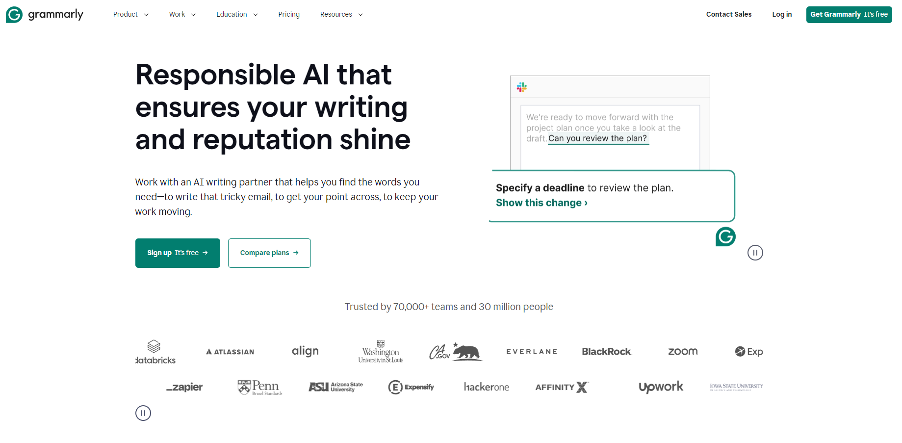 Grammarly stands out as an AI-powered writing correction tool that enhances grammar, style, and text clarity